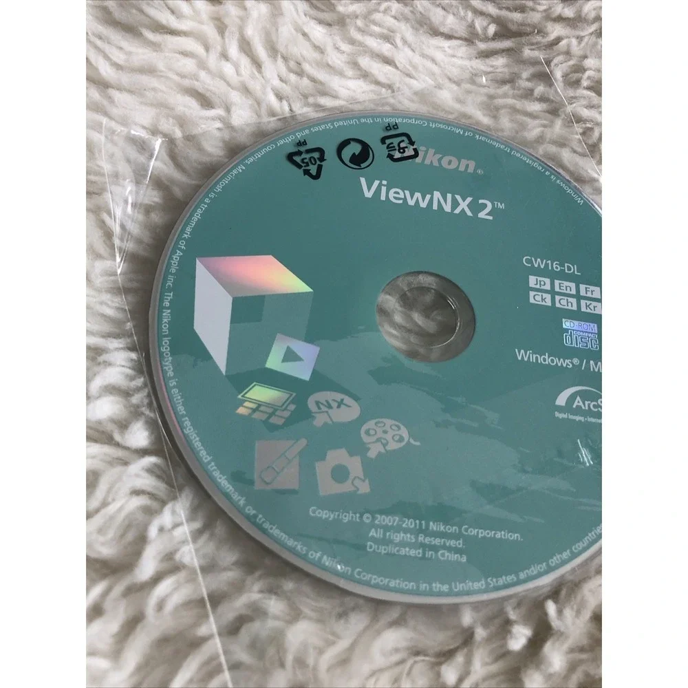 Nikon ViewNX2 CD Software New